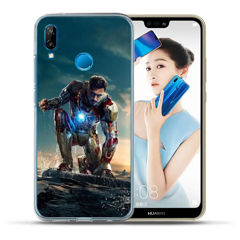 Роскошный чехол Marvel с героями Мстителей для huawei P20 P10 P9 P8 Lite mate 10 9 Lite Pro Plus, чехол с узором, чехол Etui Fundas