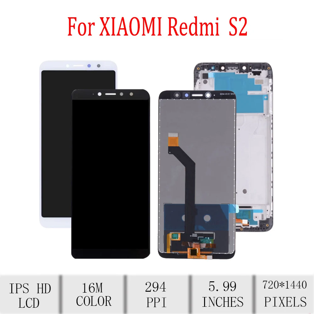 5 99 &quotоригинальный для XIAOMI Redmi S2 ЖК дисплей сенсорный экран с рамкой дигитайзер