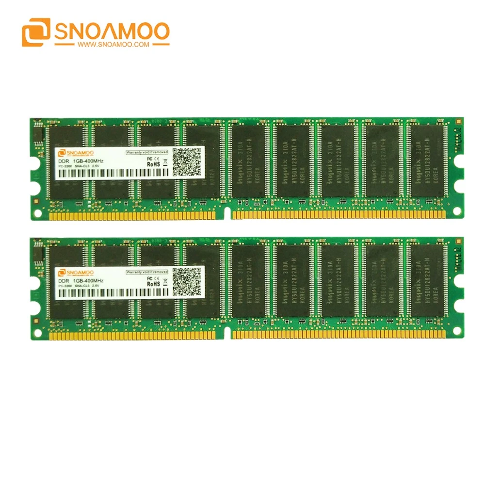 SNOAMOO 2GB (2pcs x1) DDR 1GB 400Mhz 1GB 333Mhz Compatible all Memory CL2.5  CL3 2.5V DIMM RAM Lifetime Warranty|ddr 1gb|1gb ddrram dimm - AliExpress