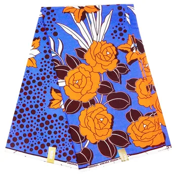 

sexy girl 6yards African wax 100% cotton materia ankara hollandais prints real veritable printed fabrics wrappar wedding A1078