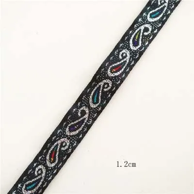 3M/Lot Black Gold floral Ribbon venise lace High quality lace fabrics embroidered lace Scrapbooking HB40 2