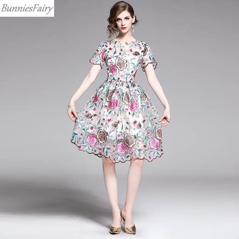 BunniesFairy/Новинка 2019 года летнее платье принцессы знаменитостей милое женское с