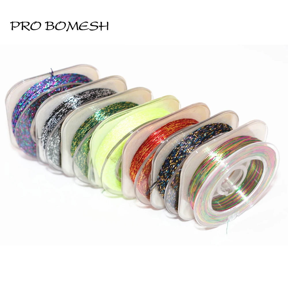 

Pro Bomesh 7Spools/Lot 50m/Spool 500D Metal Wrapping Thread Spinning Rod Casting Rod DIY Fishing Rod Building Material Repair