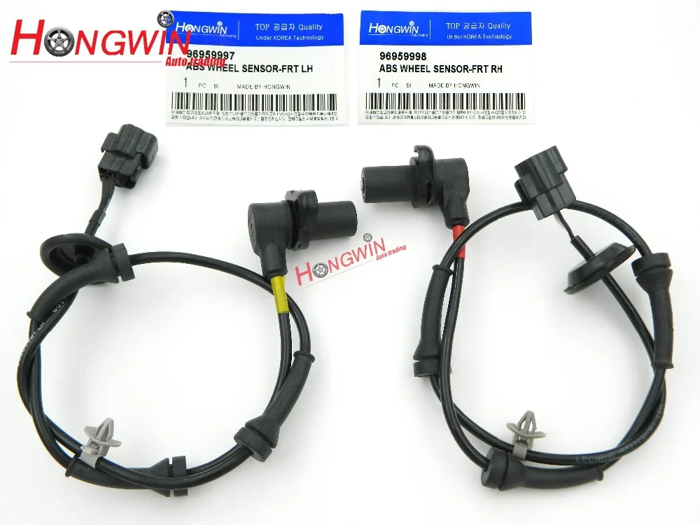 

2pcs OEM NO.:96959997 / 96959998 2PCS ABS Wheel Speed Sensor Fits Chevrolet Aveo Aveo5 2004-2011 Front Left/Right
