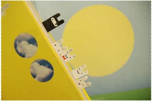 1 шт. милые канцелярские принадлежности с изображением кролика наклейки закладки блокнот Стикеры-флажки случайный цвет