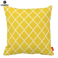 Фрезия желтый Quatrefoil Геометрическая декоративная подушка чехол s
