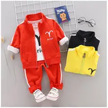 ZWXLHH 2019 New Style Baby Girls Boys Clothes Sets Toddler Infant Cotton Suits Coat+T Shirt+Pants Casual Kids Children Suits ZWXLHH 2019 New Style Baby Girls Boys Clothes Sets Toddler Infant Cotton Suits Coat+T Shirt+Pants Casual Kids Children Suits