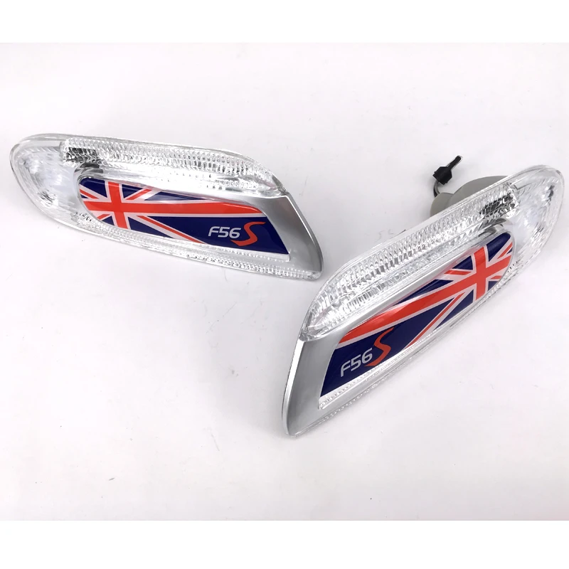 

Brand New ABS Material Many Color Style Union Jack Black Union Jack Replacement Side Lamp for mini cooper F56 F55 F57