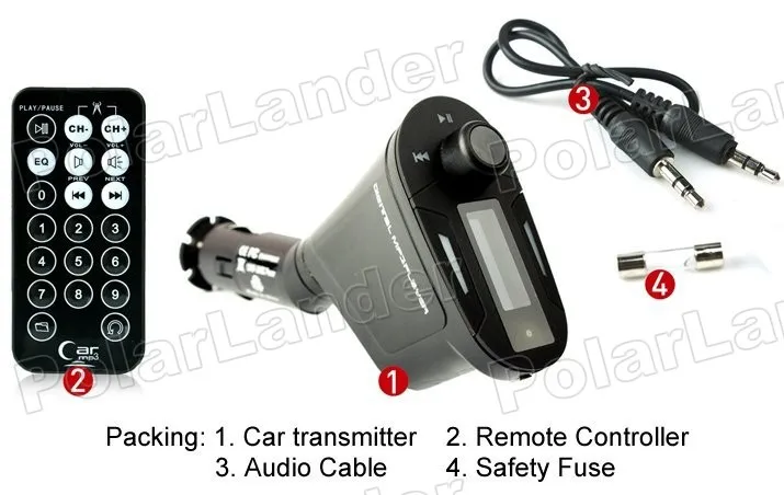 Car Kit MP3 mucsic плеер с USB SD MMC Дистанционное управление Беспроводной fm-передатчик модулятор 3 цвета для варианта