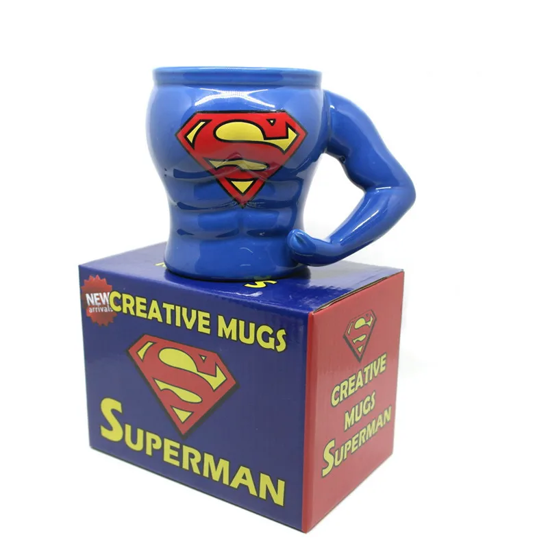 MOM'S HAND 300 мл Супермен оригинальная керамическая кружка мускулистая Мужская идеальная фигура Высококачественная чашка для кофе и молока