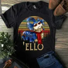 Серый червь Элло лабиринт Элло Винтаж Черная Мужская футболка S-6XL хлопок Сделано в США крутая Повседневная pride Футболка мужская унисекс Мода