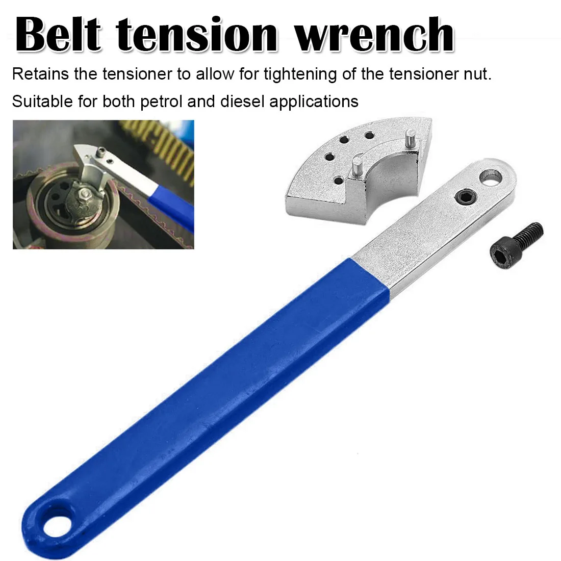 

Car Engine Timing Belt Tension Tensioning Adjuster Pulley Wrench Tool For VW Audi Skoda VAG Auto Repair Garage Tool