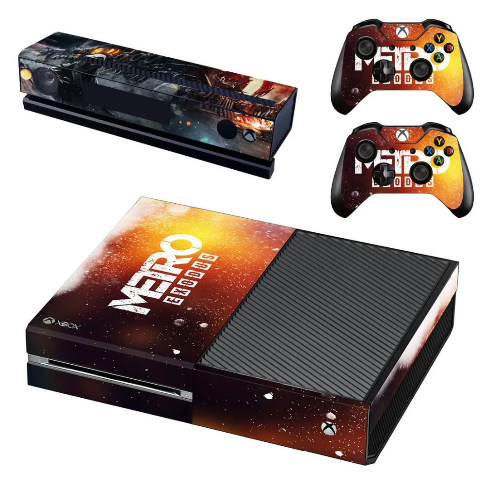 Новая наклейка на кожу для Xbox One консоль и Kinect и 2 контроллера для Xbox One Наклейка на кожу винил-Metro Exodus
