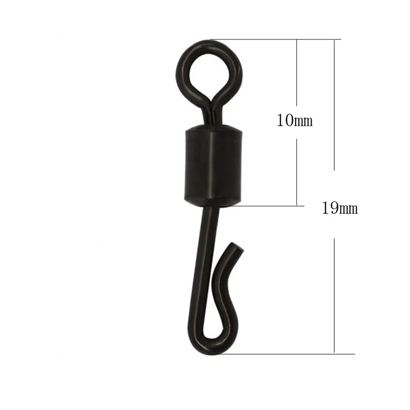 

100pices Carp Fishing Swivels Quick Change Connector Terminal Tackle Fishing Barrel Swivel 4# Carp Fishing Accessories