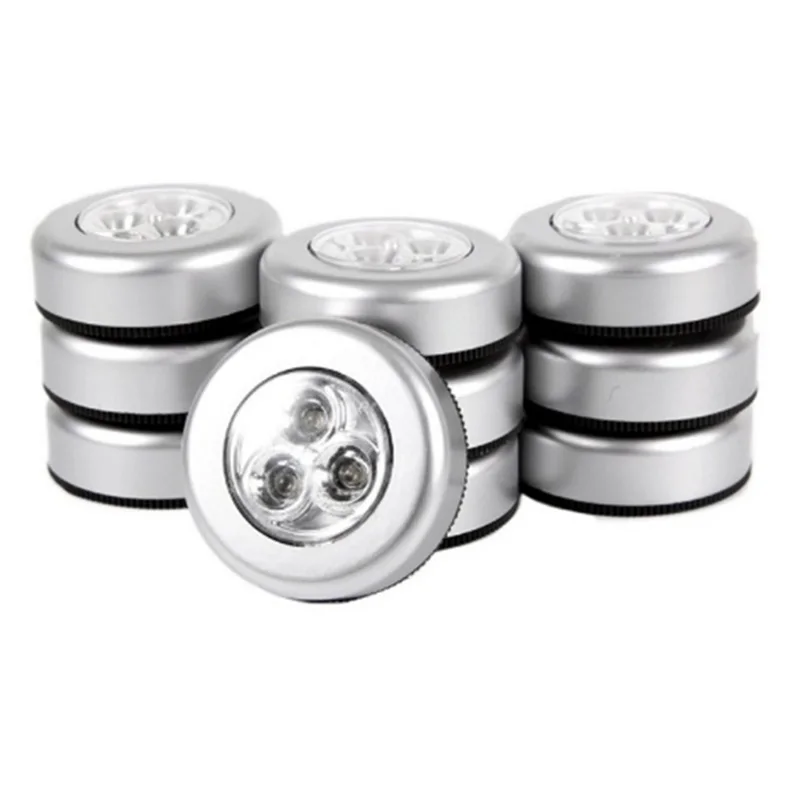 

3 LED Touch Light Push Lamp Night Light Car Home Wall Camping Battery Power