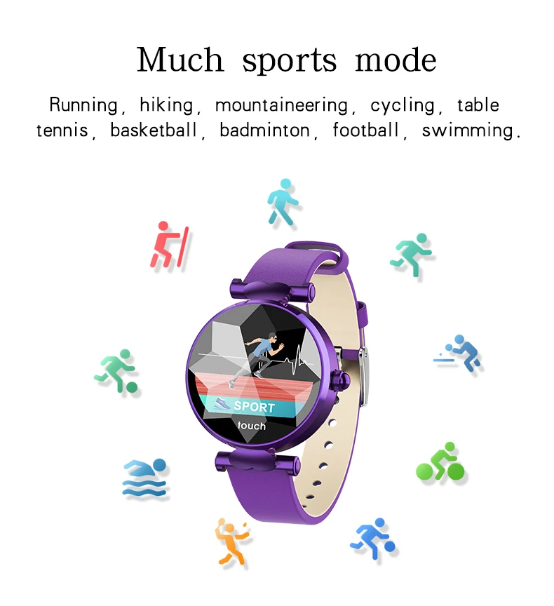 B80 Women Smart Watch Waterproof Heart Rate Monitoring Pedometer Bluetooth For Android IOS Fitness Bracelet Ladies Smartwatch (14)