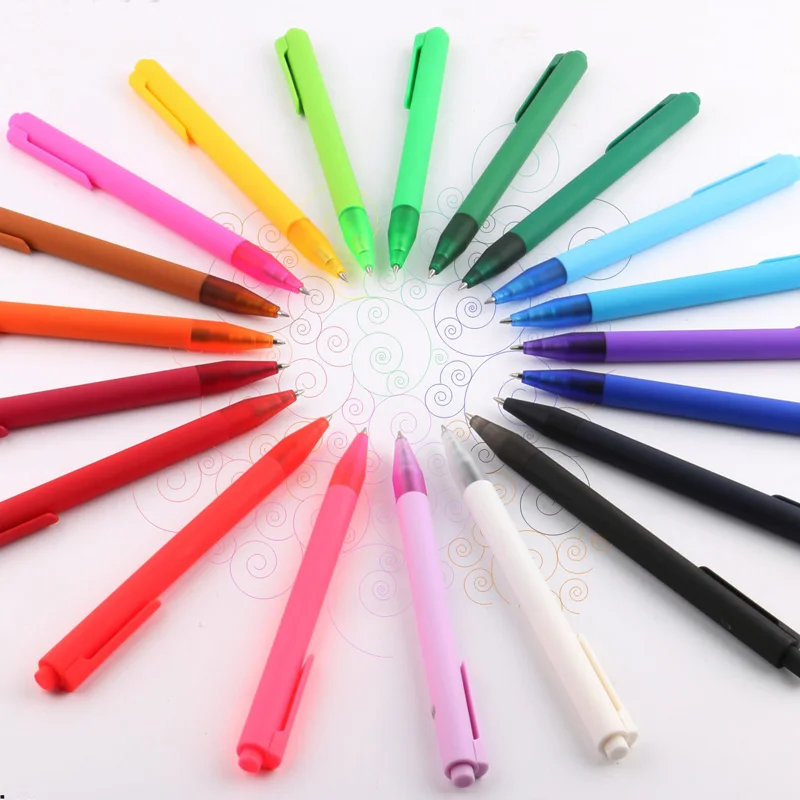 

TERCEL Office School Office Signed Document Mandatory Stationery Ballpoint Pen Pencil Box Plastic Simple Color Pen