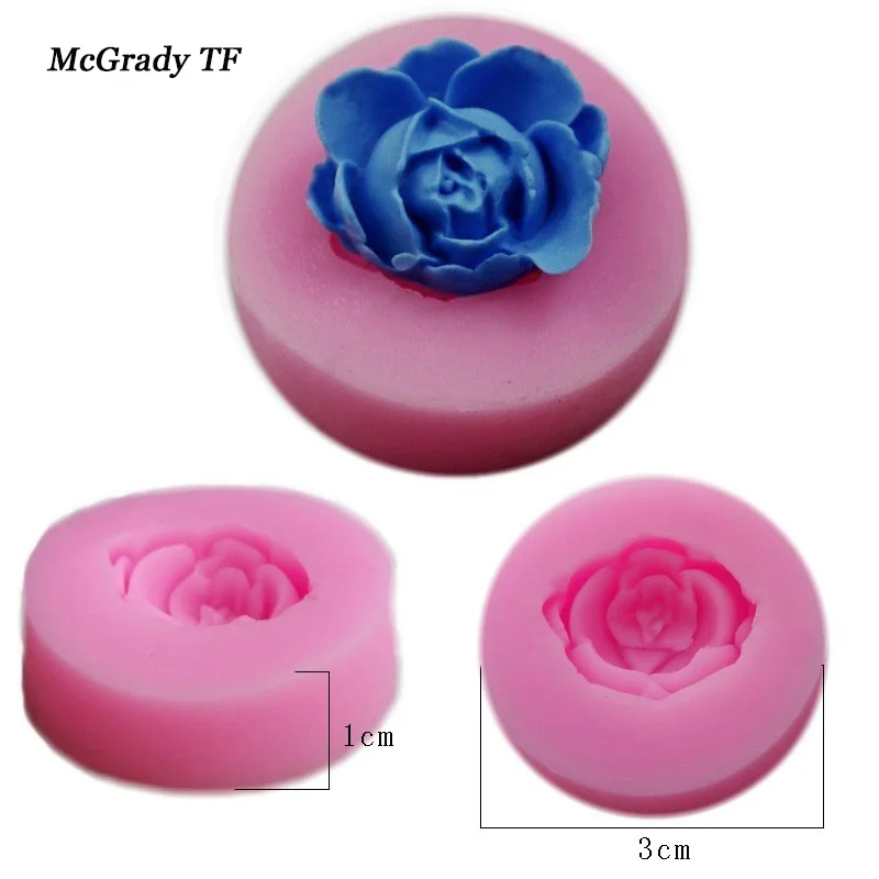 

3D Mini Rose Button Shape Cake Tools Cake Cupcake Cake Decorating Tools Silicon Mold Fondant Tool Cake Tools