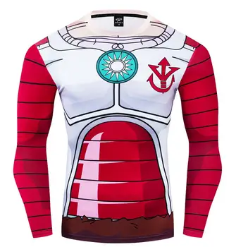

New Tshirts Fitness MMA Compression Shirt Men iron Man 3D Anime Bodybuilding Long Sleeve Dragon Ball T-Shirt Tops Tees
