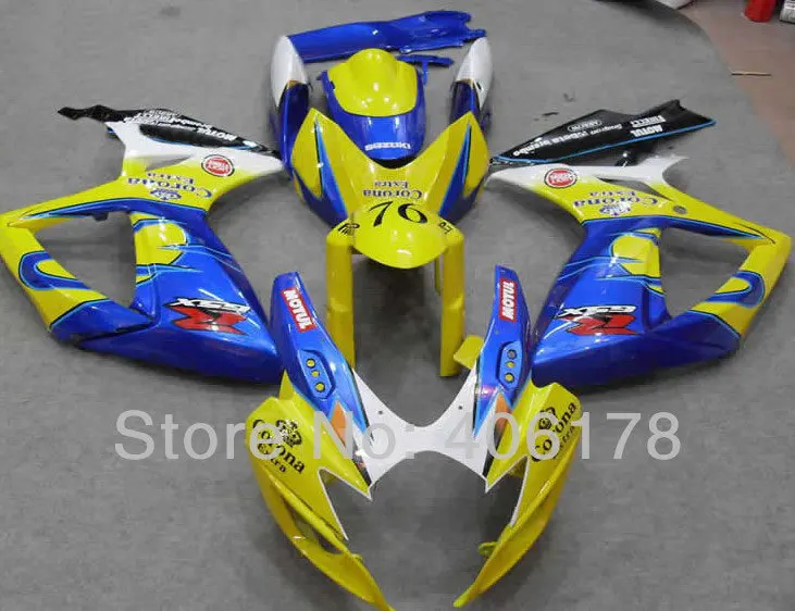 

Hot Sales,GSX-R 06-07 k6 Fairing For Suzuki GSXR 600 750 2006-2007 Corona Aftermarket Motorcycle Fairing kit (Injection molding)