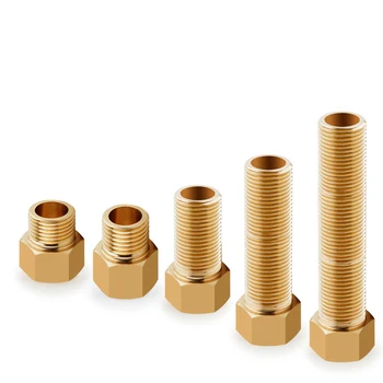 

1/2" BSP Female To Male Thread Brass Socket Pipe Fitting Adapter Coupler Connector Length 26mm 28mm 40mm 50mm 70mm 100mm