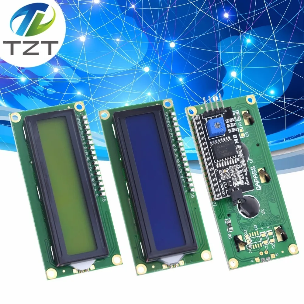 

1PCS LCD module Blue Green screen IIC/I2C 1602 for arduino 1602 LCD UNO r3 mega2560 LCD1602