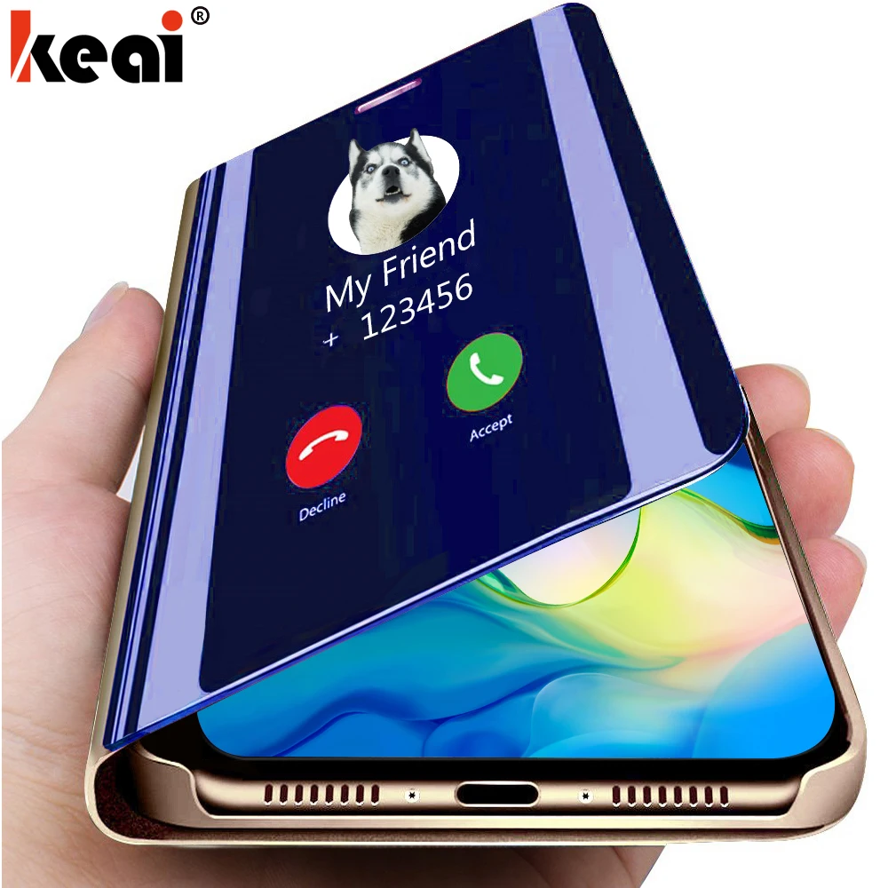 

Mirror Flip Leather Case For Huawei P30 P20 pro P10 Lite P Smart 2019 Case Mate 10 20 Pro 20X Nova 3 3i 4 Honor 10 9 Lite Cover