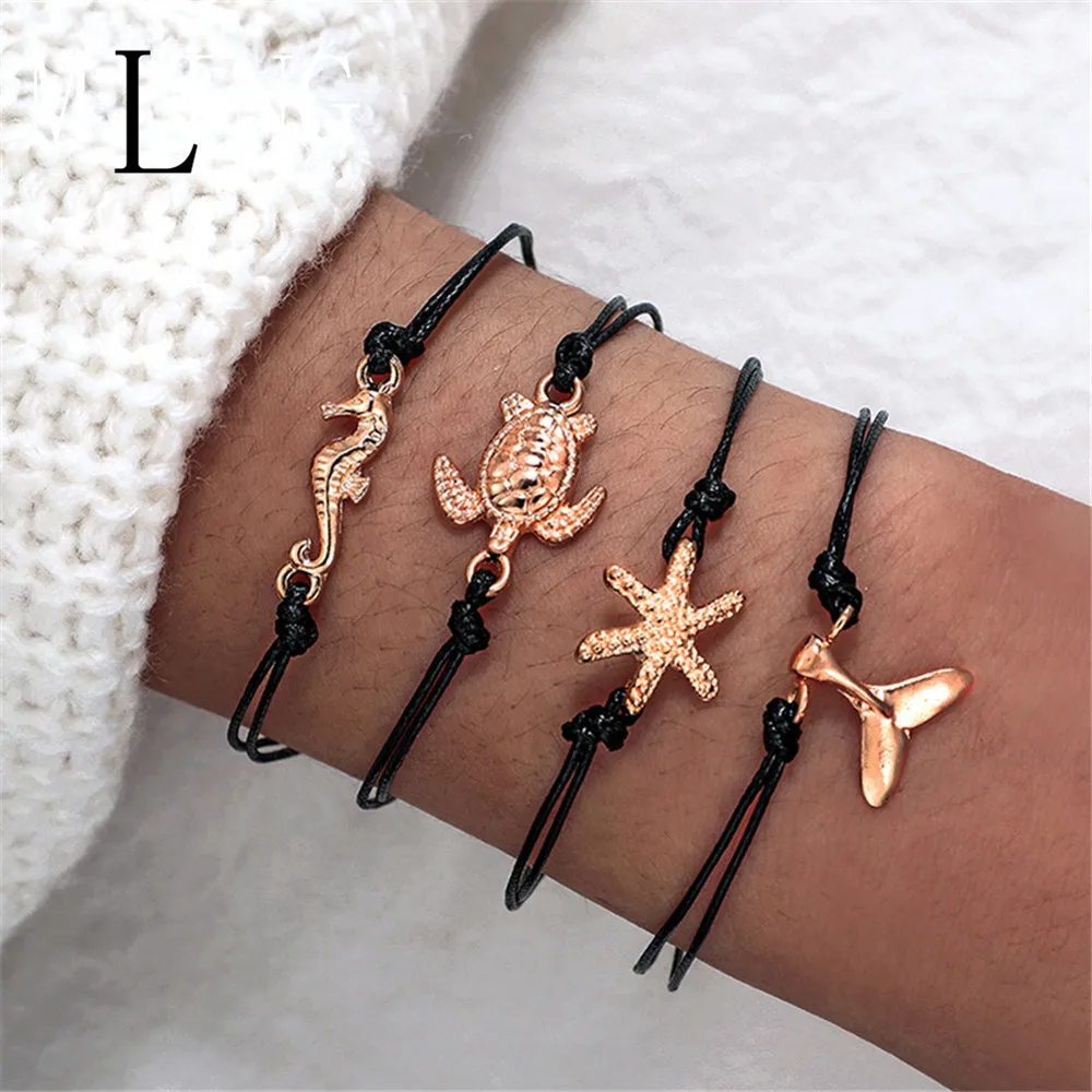 

MLING Vintage Boho Multi Layer Animal bracelet For Women Fashion Handmade Bracele Party Jewelry Gift