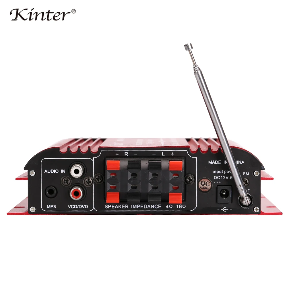 Kinter MA-500 усилитель мощности аудио плеер DC12V Поддержка USB SD AUX MP3 и fm-радио воспроизведение стерео звук мини алюминиевый корпус