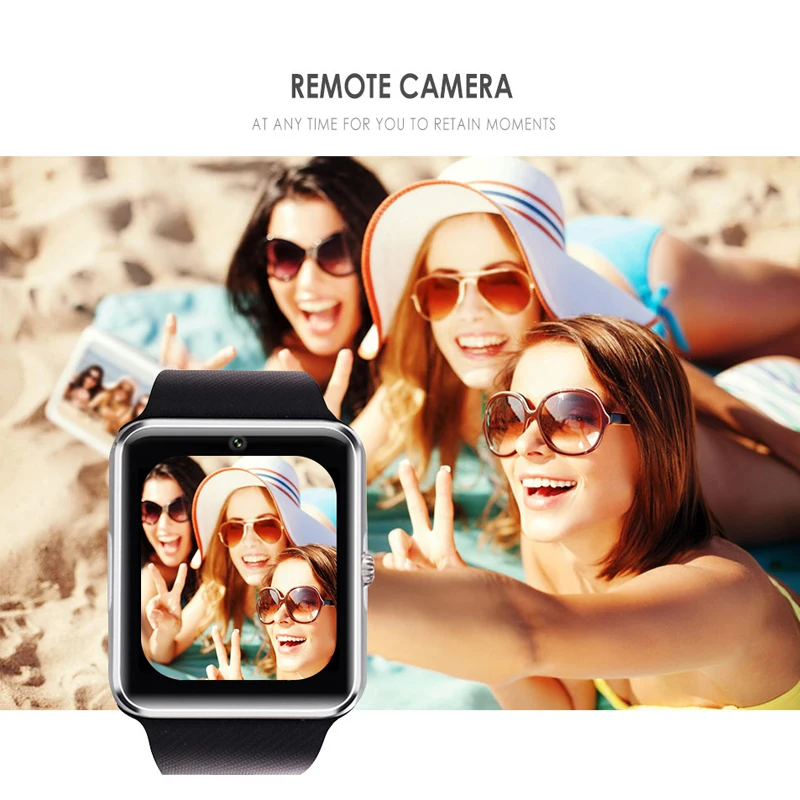 bluetooth smart watch touch screen with camera