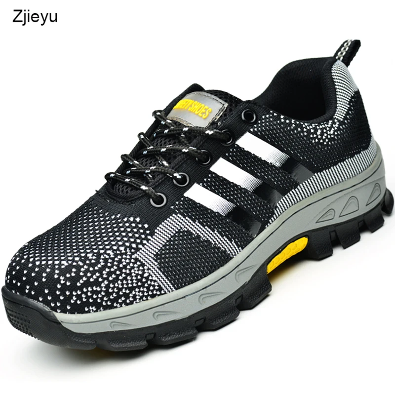 Meilleur 2018 chaussures de sécurité hommes d été de bot avec embout d acier et semelle crevaison respirant léger casual travail chaussures de sécurité bottes