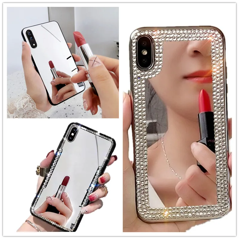 Роскошный зеркальный чехол для xiaomi MI 9 A1 A2 8 Lite Pocophone F1 Redmi note 7 6 pro 4 4X 5a 5 plus 6a redmi