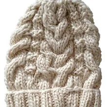 BomHCS модная зимняя теплая шапка ручная работа Трикотажная Шапочка Лыжные шапки