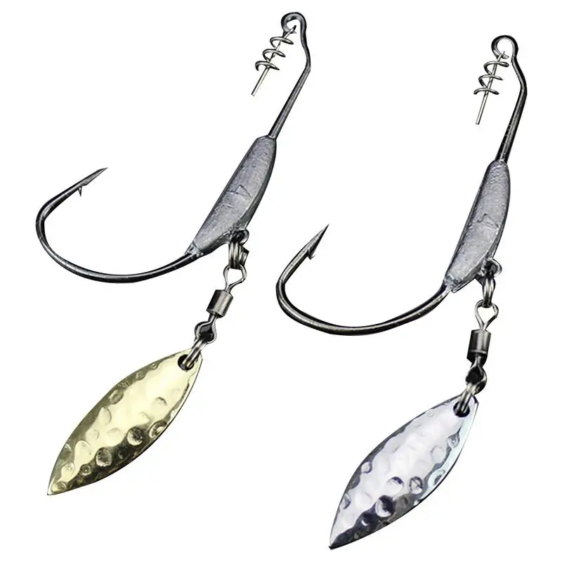 

4.5g 5.5g 7.2g With Lead Crank Hook Plus Sequins Metal Spoon Fish Hook Soft Bait Hook Fishing Tackle Lead Head Lure Fishing bait