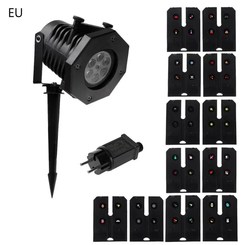 

10.5x9.5cm Waterproof LED Stage Light Slides Patterns Insert Card Laser Projection Lamp