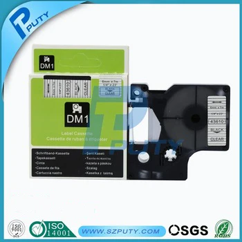 

compatible for dymo label manager label printers 6mm black on clear D1 tape DYMO 43610