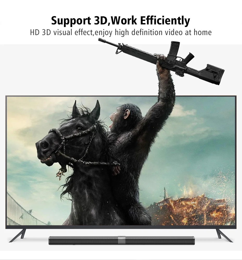 Кабель HDMI штырь высокоскоростной адаптер 3D 4K 1080P для LCD TV PS3 кабель ноутбука