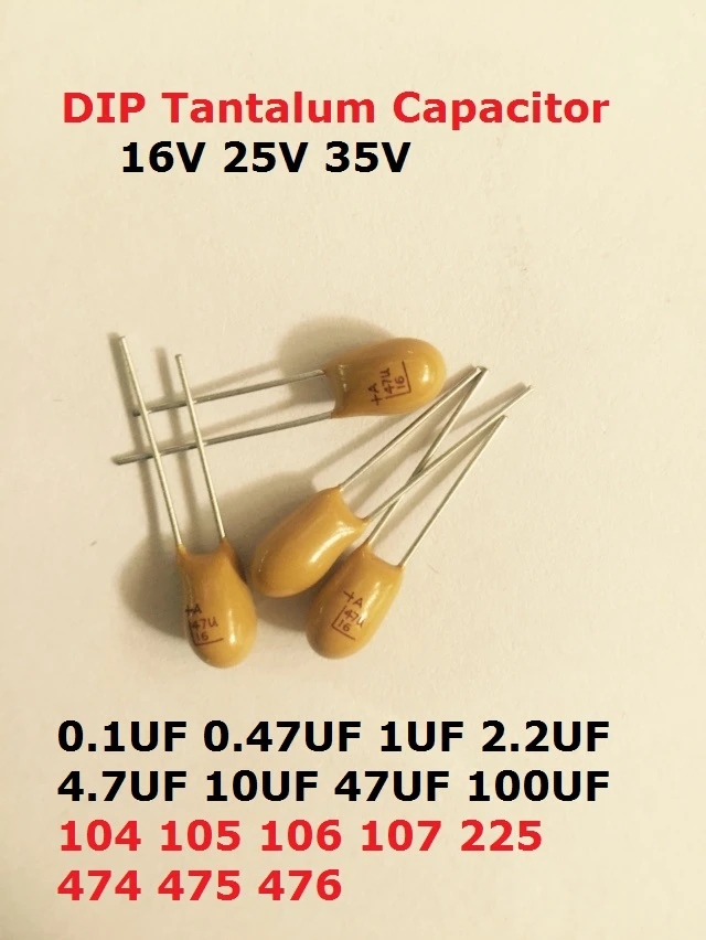 20V 47 µF Capacitance NTE Electronics TD47M20 Series TD Solid Tantalum Capacitor 20% Tolerance Radial Lead 20V 47 µF Capacitance NTE Electronics TD47M20 Series TD Solid Tantalum Capacitor 20% Tolerance Radial Lead
