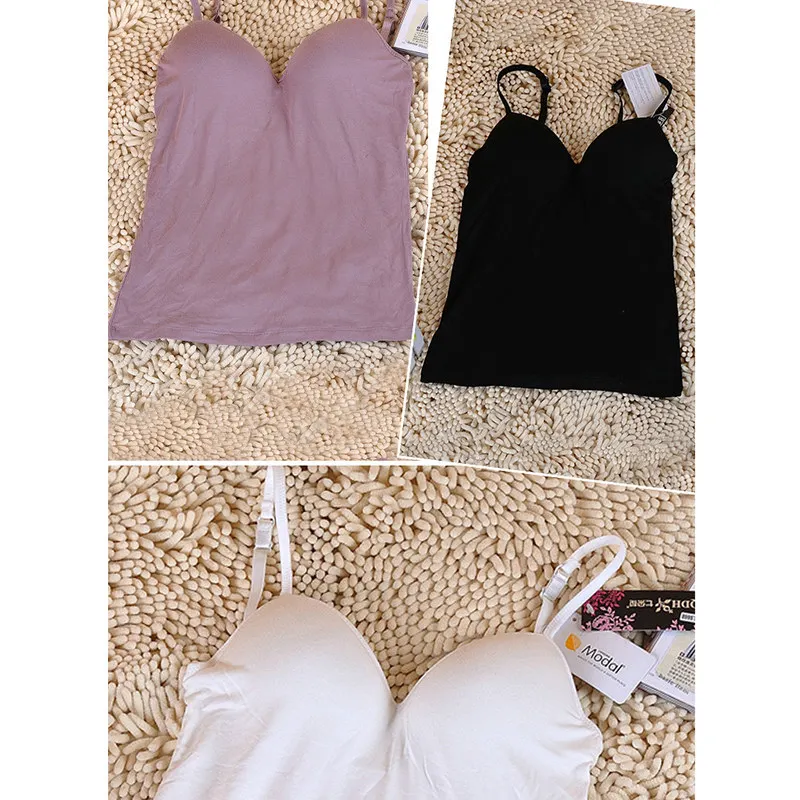 long camisole New Summer Women Tank Tops Sexy V-Neck Padded Tanks Tops Strap Camisole Vest Solid Sexy Women Tops lace camisole