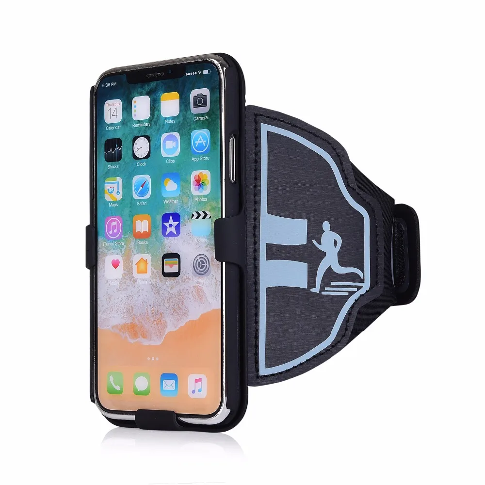 

Sports Phone Case Armband For iPhone X XS MAX XR 11 Pro Max 6 7 8 PLUS 8plus Gym Running Exercise Phone Holder Pouch arm band