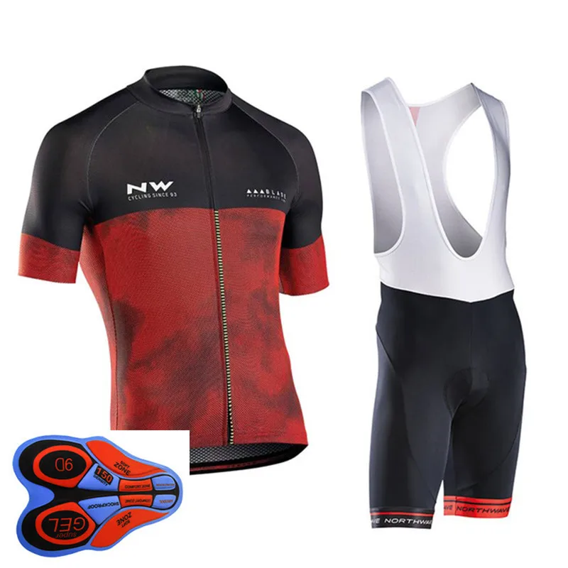 

2019 NW Pro Cycling Jersey Set Summer Short Sleeve Bike Bicycle Clothing Roupa ropa Ciclismo Cycle Maillot uniforme #524