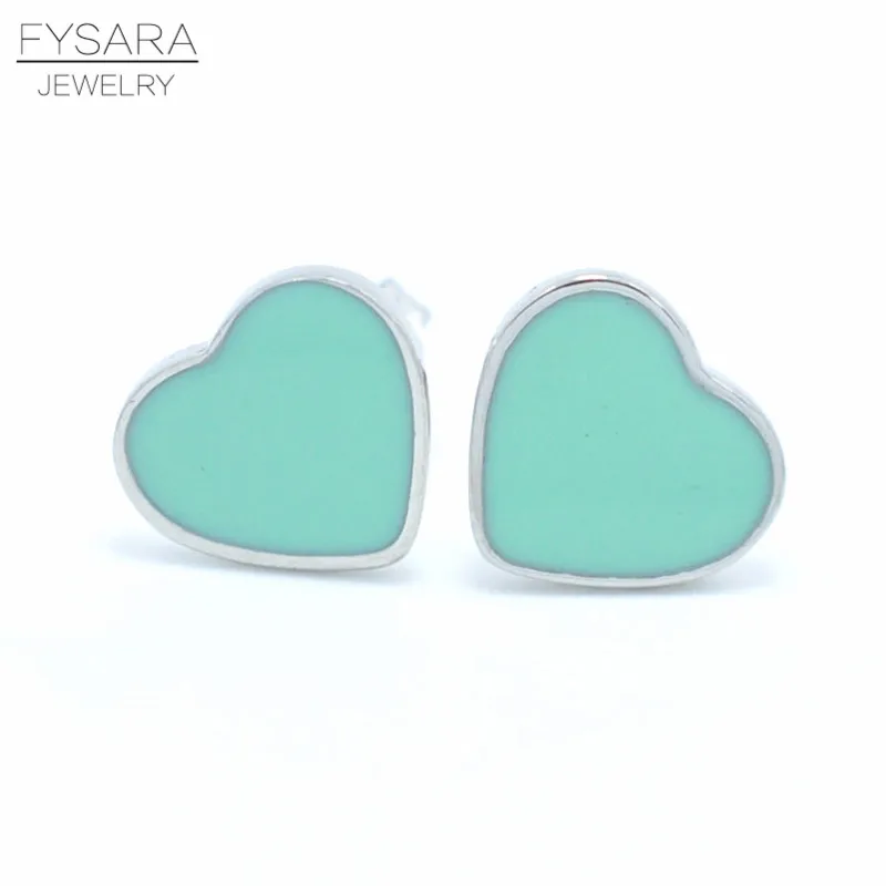 Роскошные Брендовые женские серьги FYSARA в форме сердца с эмалью