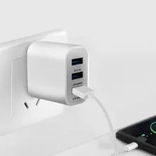 3-Порты и разъёмы 3.1A USB мощностью… настенное зарядное устройство мульти-Порты и разъёмы штепсельная вилка американского стандарта путешествия Мощность адаптер для Apple iPhone samsung телефон Планшеты Android 719