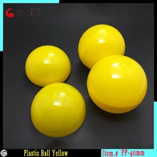 200 шт/партия 40 мм пластиковые шарики или детские игрушечные капсулы Желтый цвет печатных может открыть и закрыть