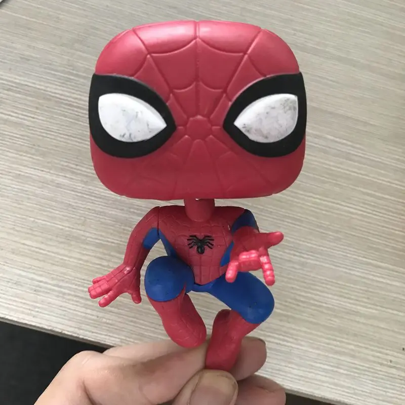 Funko POP Подержанный Imperfect Marvel: Гражданская война Человек паук Коллекционная экшн
