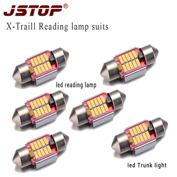 

JSTOP 6Pc/set high quality led reading lights festoon 31mm C5W led dome bulbs canbus lamp Autolight car 12-24V 6000k trunk light