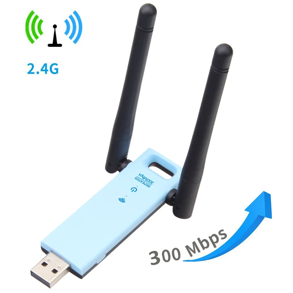 300 Мбит/с USB WiFi повторитель адаптера 802.11N Wifi усилитель сигнала внешняя антенна беспроводная сетевая карта для настольного ноутбука