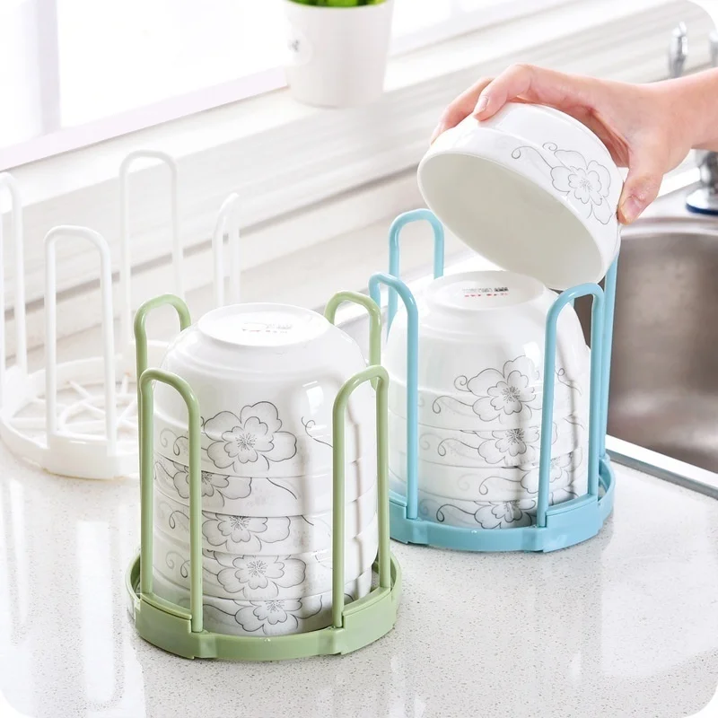 

Kitchen plastic tableware drain rack bowl cutlery dry storage rack