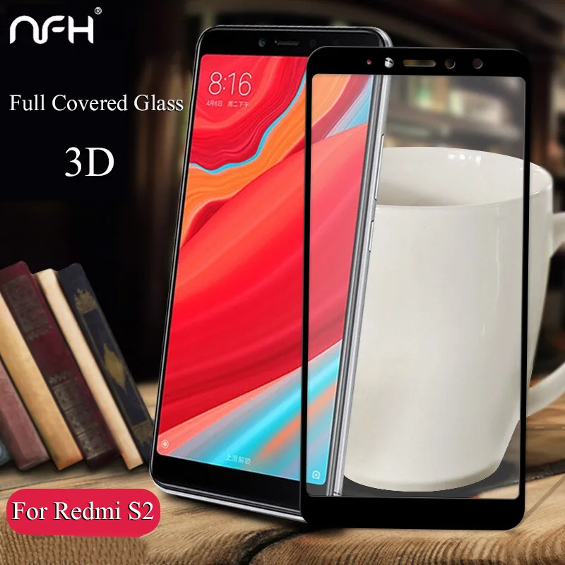 NFH 3D Protective Tempered Glass For Xiaomi Redmi S2 Screen Protector Film On Full Cover | Мобильные телефоны и