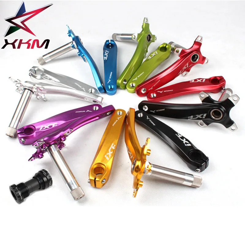 

road mountain bike crank 104BCD aluminum alloy with bottom bracket suit sprocket set folding Mtb Mountain Bike Parts
